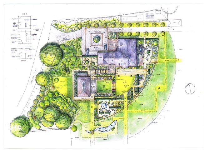 New house garden design – Hampshire